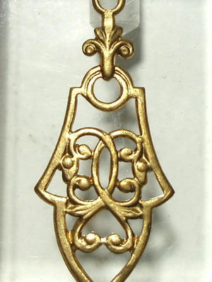 Brass detail with gold plating for handmade jewelry making like new