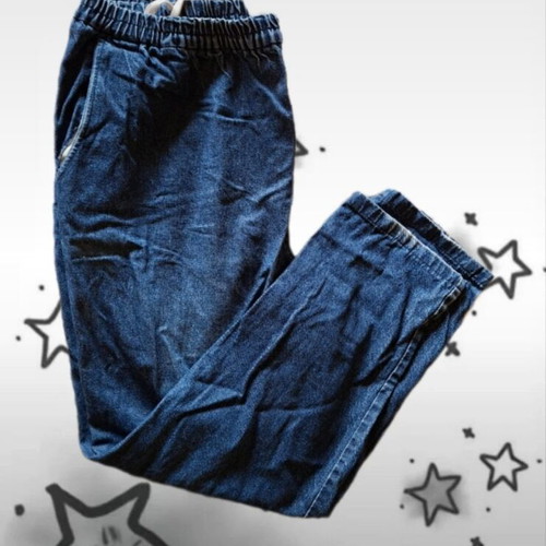 Blue jean pants new, one size