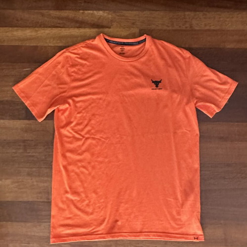Under Armour The Rock Project T-shirt like new, orange, size M