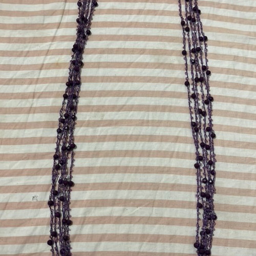 Necklace with purple beads new