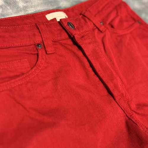 H&M red denim shorts like new, size M 38 10