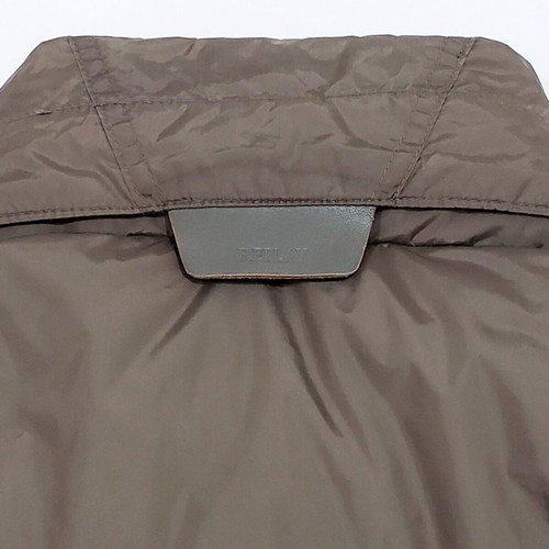 Replay Down Puffer jacket like new, men's M-L, brown and green