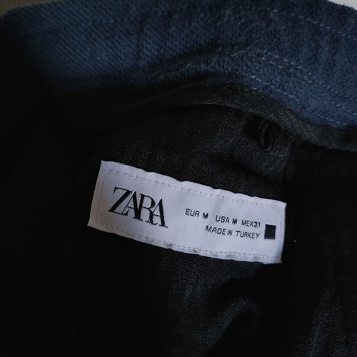 Zara men's blue bermuda shorts, size M