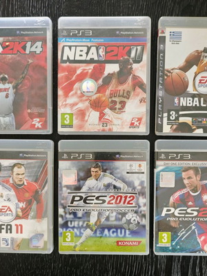 PS3 games like new with boxes and manuals FIFA, PES, NBA