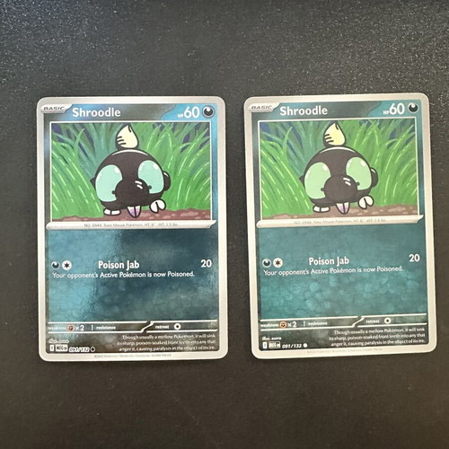 Shroodle 091/132 Mega Evolution Pokemon card