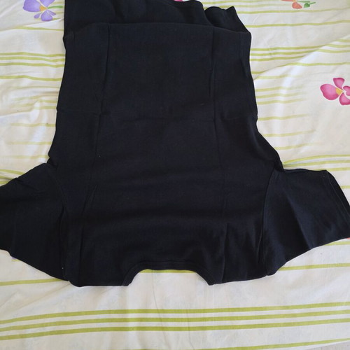 Mako blouse Livergy large black new cotton with neckline