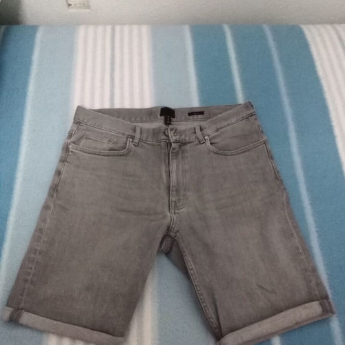 H&M men's grey denim bermuda shorts