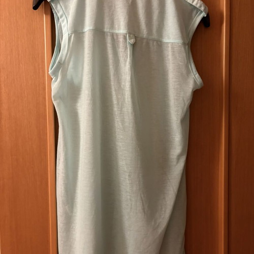 Atmosphere tunic like new, turquoise, semi-transparent with buttons