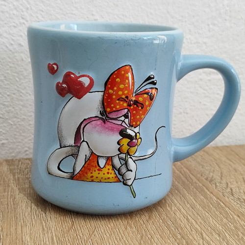 Diddlina Diddl Mug vintage used with 3D design
