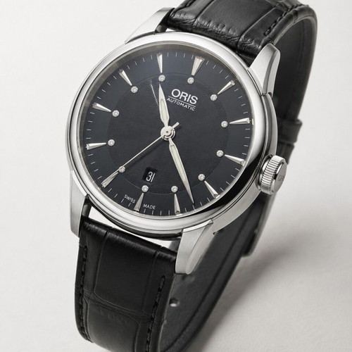 Oris Artelier Date Diamonds Automatic women's watch new, black