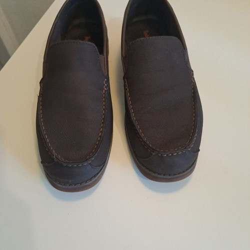 Timberland moccasins used, brown leather with OrthoLite insoles, size 42