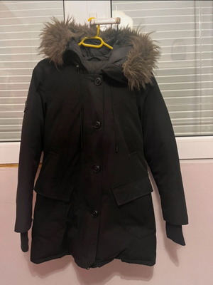 Superdry women's down jacket black like new, size S