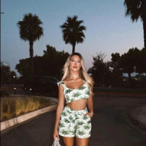 Summer set, white and green