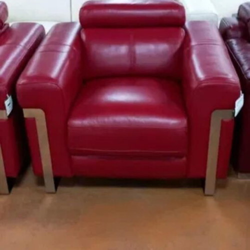 Red Moreno loveseat and armchair set with electric relax mechanism, new
