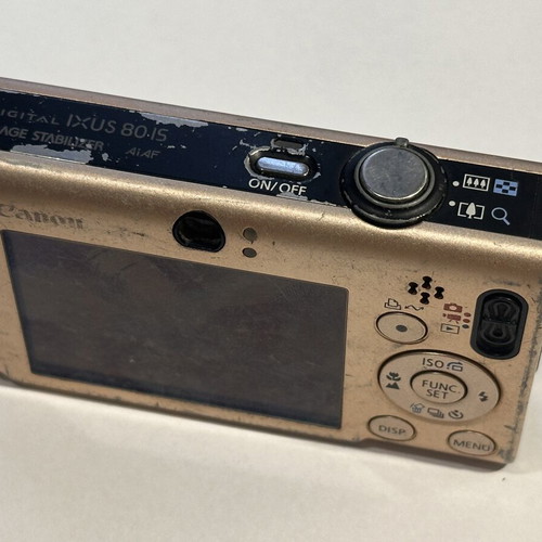 Canon IXUS 80IS compact digital camera for parts