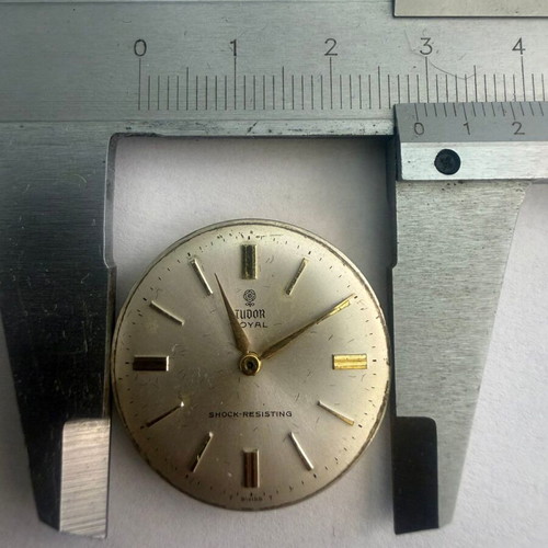 Tudor Royal Model 1950 mechanical watch used, men's white beige