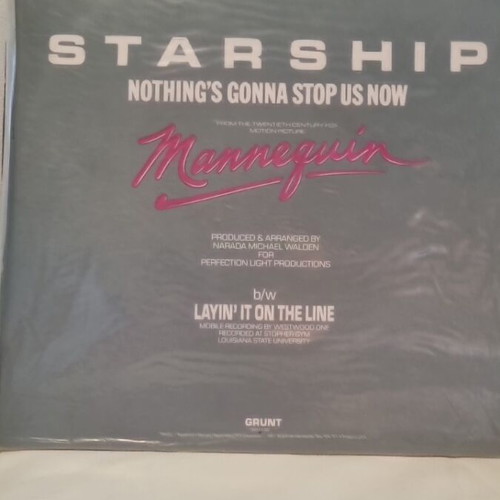 Starship Nothing's Gonna Stop Us Now vinyl used