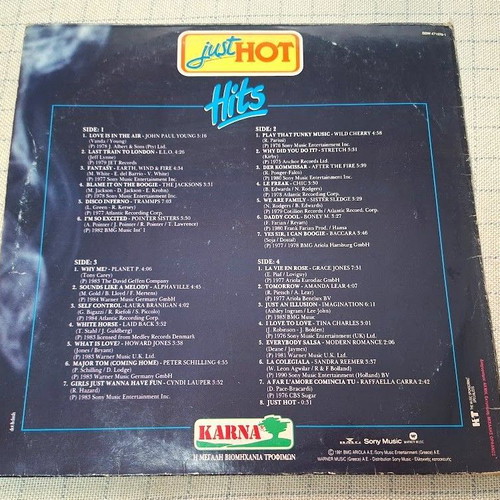 Just Hot Hits 2XLP used electronic genre