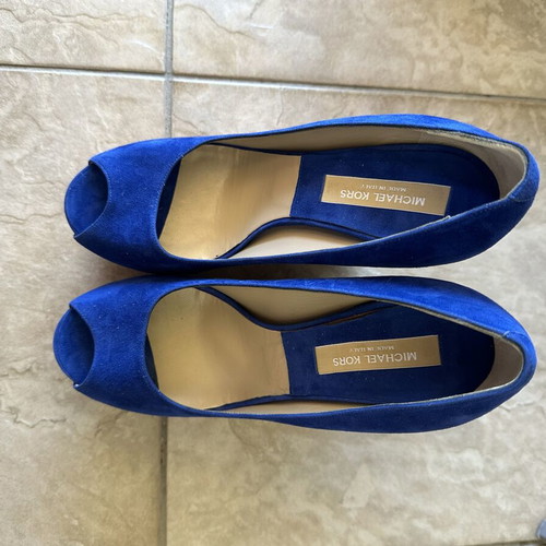 Michael Kors Blue Platform Sandals New Size 38.5