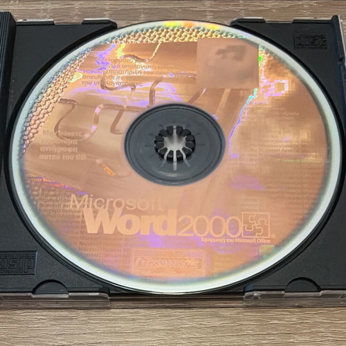 Microsoft Word 2000 SR-1 Greek OEM software used