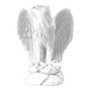 Αετός Άγαλμα (Αλάβαστρο Λευκό 19cm)