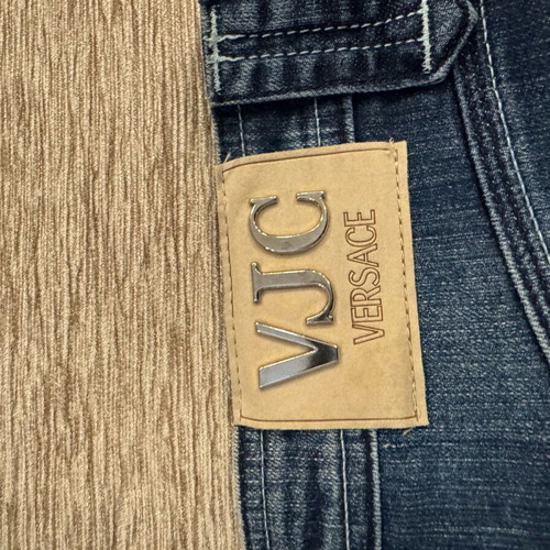 Versace Jeans Mini Vintage Denim Skirt Like New With Embroidery