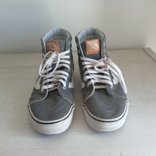 Vans SK-8 Hi μπότες νούμερο 35 σαν καινούργιο, γκρι και καφέ