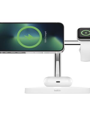Ασύρματος Φορτιστής Belkin Boost Charge 3 σε 1 με MagSafe 15W καινούργιος