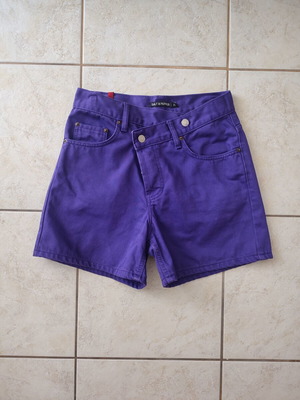 Salt & Pepper denim shorts, purple, size S
