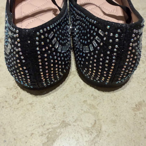 Mix Mind black ballerinas like new, size 33 with crystals