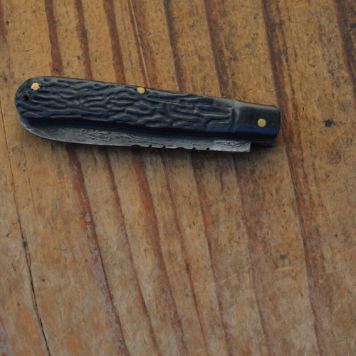 Damascus Handmade Folding Knife from The Eagle Collection New 5270