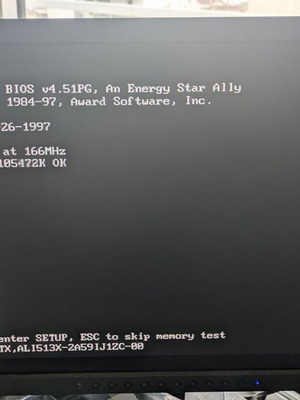J-MARK J-5TXC Ver 2 μητρική μεταχειρισμένη με 233MHz Intel Pentium MMX SL27S CPU