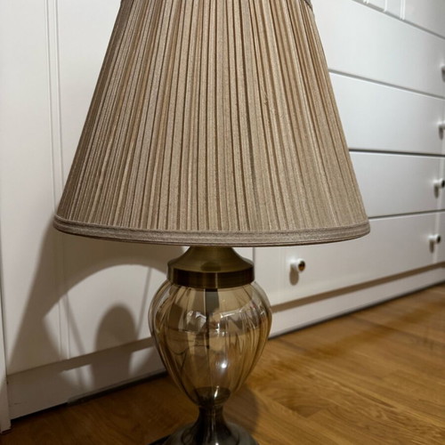 Beige lamp with unique base new
