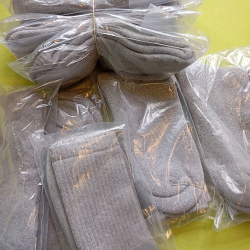 Men's cotton socks new, pack of 5 pairs, gray