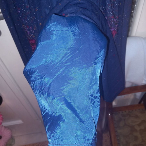Dress one size like new, blue, with lining