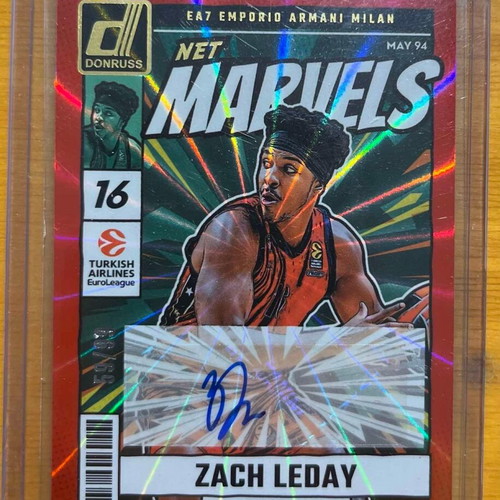 Zach Leday Red Laser Auto Panini Donruss 2024-25 new