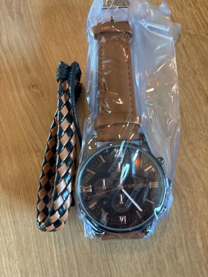 Watch and bracelet new, gift set