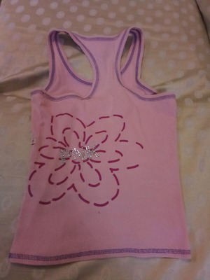 Γυναικείο αμάνικο ροζ μπλουζάκι Pink Woman μέγεθος M/L καινούργιο