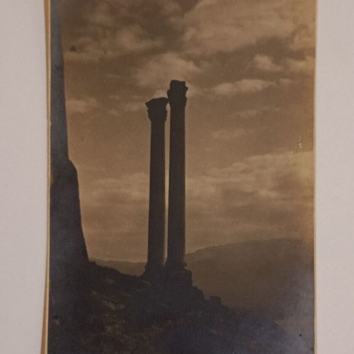 Postcard "LE DEFI DES AGES - FELIX RAGNO, OPTICIEN, ATHENS" used, black and white