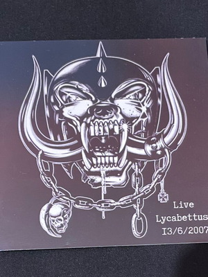 Motörhead Live Athens 2007 Lycabettus double CD-R unofficial limited edition