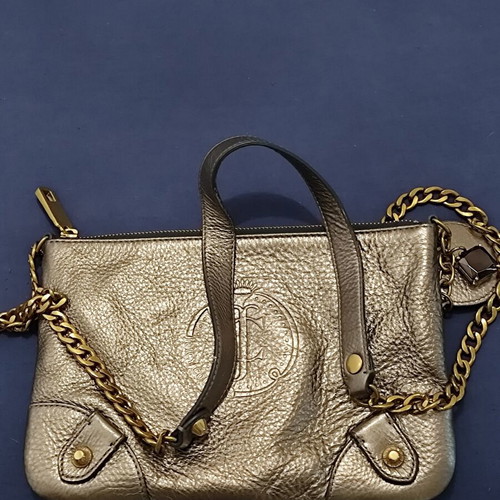 Juicy Couture metallic gold leather crossbody bag like new