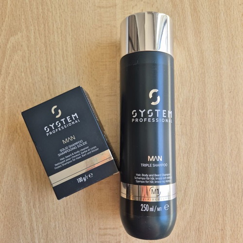 System Professional men's shampoo set 2 pieces, new