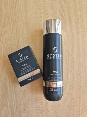 System Professional men's shampoo set 2 pieces, new