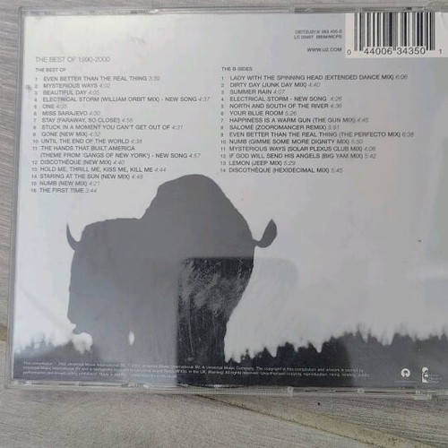 U2 The Best Of 1990-2000 and B-Sides CD used