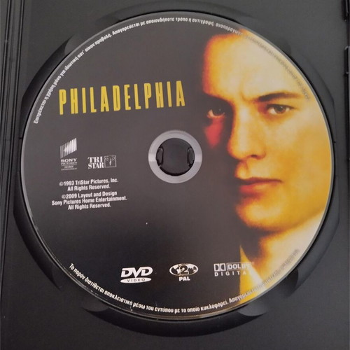 Philadelphia DVD like new, drama social movie with subtitles