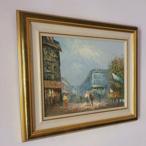 Oil painting used signed in frame 58x50 cm