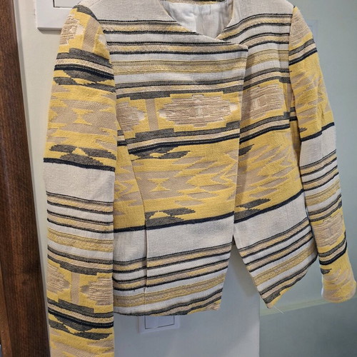 Zara jacket used, gray and yellow, size S/M