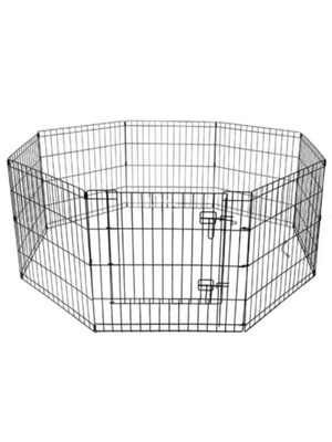 Metal Foldable Pet Playpen 8 Pieces 60x60 cm Like New