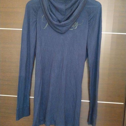Blouse with zipper used, thin with hood, size M