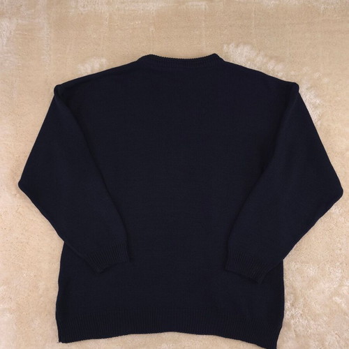 YORN for men sweater with jacquard embroidery, size XL, blue